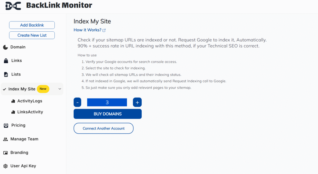 request google indexing